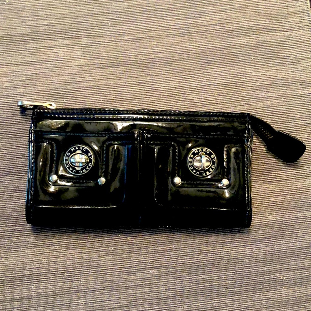 Marc by Marc Jacob’s Black Patent Leather clutch/ wallet bag.